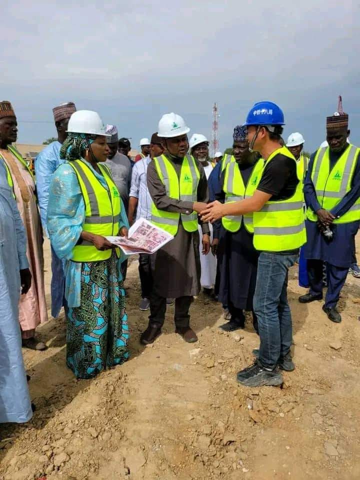 Borno State Commissioner Ministry Of Works And Housing Engr Mustapha Gubio Mnse Inspected The Ongoing Construction Of Underpass At Gamboru Junction Of Jere LG.